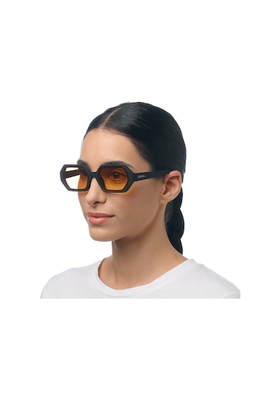 Okkia Andrea Altıgen Unisex Güneş Gözlüğüsiyah / Lens : Sarı Siyah
