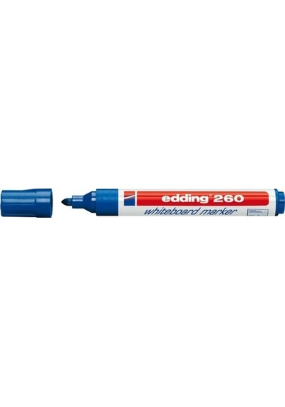 Edding 260 Beyaz Tahta Kalemi Mavi 10 Lu