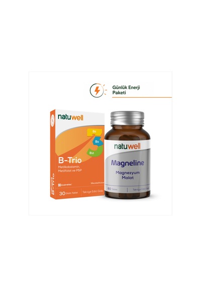 B-trio 30 Dilaltı Tablet Ve Magneline Magnezyum Malat 60 Tablet