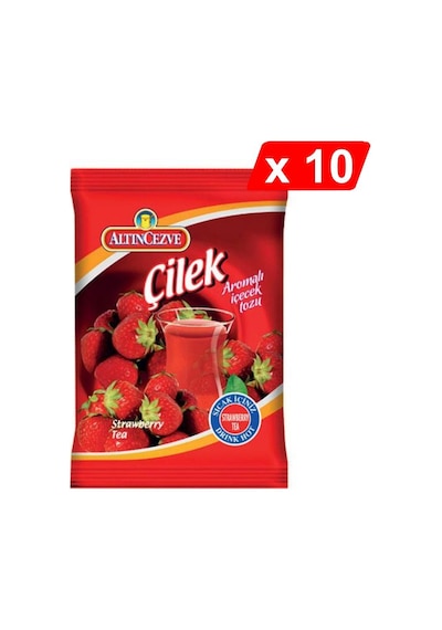 Altıncezve Çilek Aromalı İçecek Tozu 10 x 250 G
