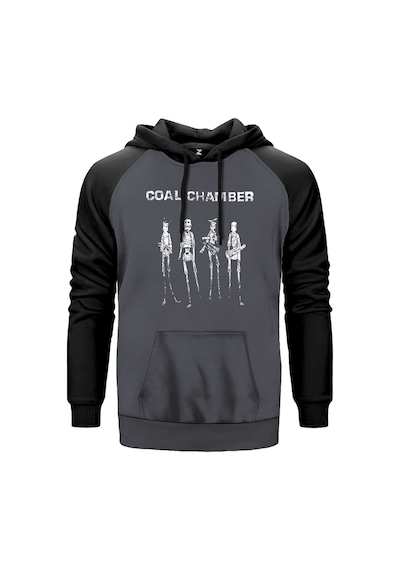 Coal Chamber Dark Days Gri Renk Reglan Kol Sweatshirt Gri
