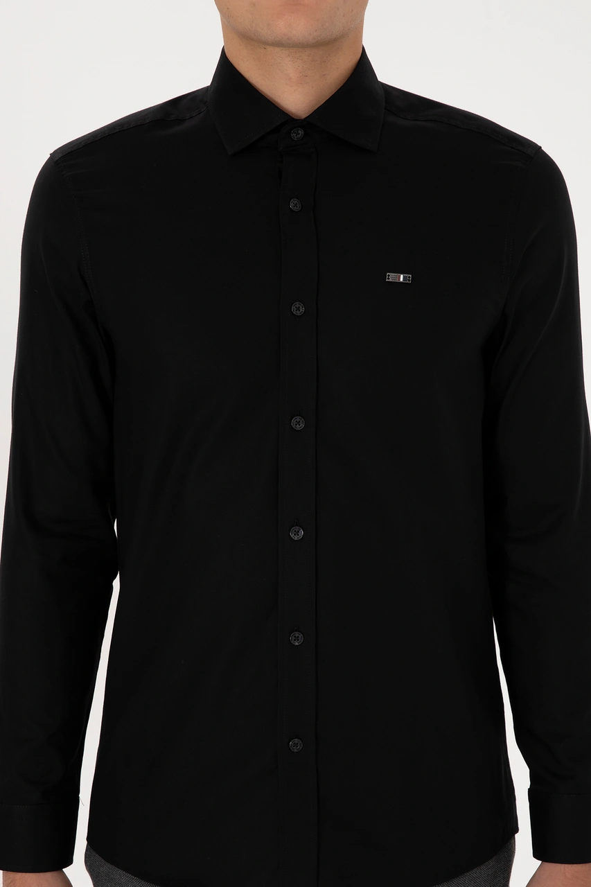 U.s. Polo Assn. Erkek Siyah Gömlek Basic 50307673-vr046 Siyah U.s. Polo Assn. Erkek Siyah Gömlek Basic 50307673-vr046 Siyah