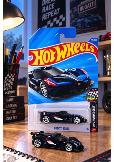 Bugatti Bolide Uzun Kart Oyuncak Araba Çok Renkli