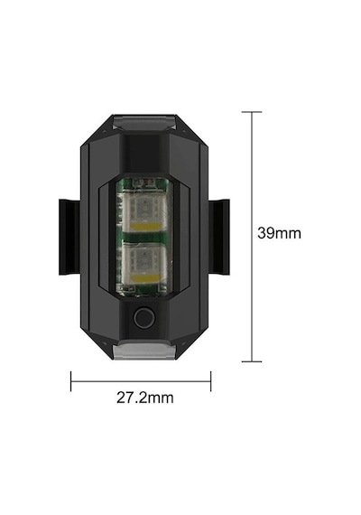 Tex Glr-129 Mikro Led Usb Şarjlı Çakar Bisiklet Stop