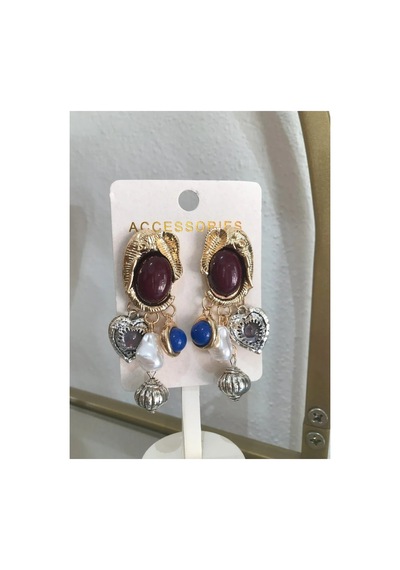 Linalya Jewelry Charm Küpe Çok Renkli