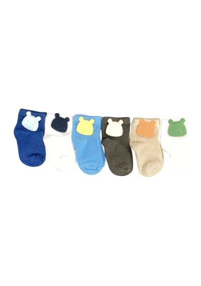 Defne Baby 6lı Bebek Çorabı 6e003-23 Çok Renkli