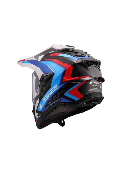 Ls2 Explorer C Karbon Frontier II Kapalı Kask Mavi