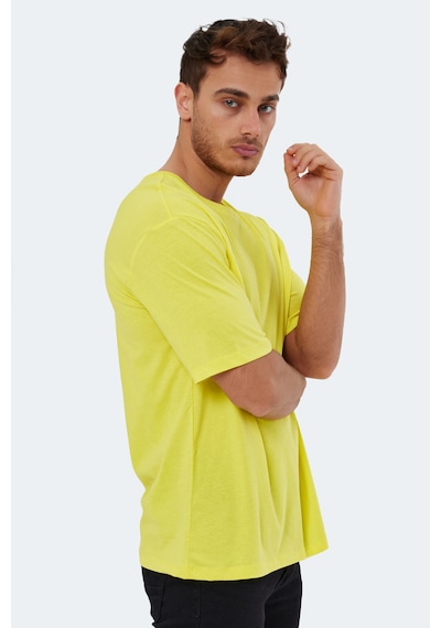 Slazenger Kaıser In Oversize Erkek Oversıze Sarı Tişört Sarı