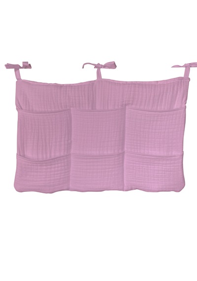 Bebek Beşik Yanı Organizer 6 Cepli Pratik Organizer Gülkurusu Pembe