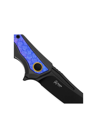 Kizer Draca Flipper S45vn Aluminum & Crystallized Titanium Kizerb 4751a2 Kamp Çakısı Kum