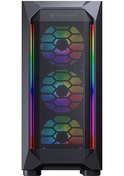 Cougar 650w 80+ Mx410 Mesh-g Cgr-5vm6b-mesh-g-rgb Gamıng Mıd-tower Pc Kasası