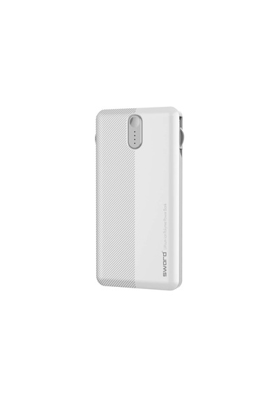 Sword SW-10PO3 Triple 10000 Mah Kablolu Powerbank Beyaz