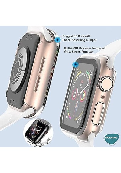 Apple Watch Series 10 42mm Kılıf Clear Premium Slim Watchband Şeffaf Watch Series 10 42mm İle Uyumlu Kılıf - Şeffaf
