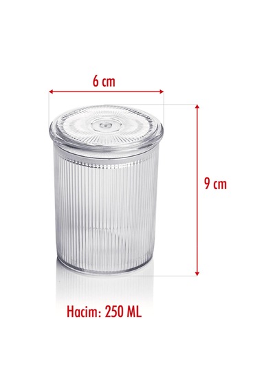 6'lı Barok Yuvarlak Baharat Kavanoz Seti & Saklama Kabı & Erzak Kabı 6 250 Ml Sarı