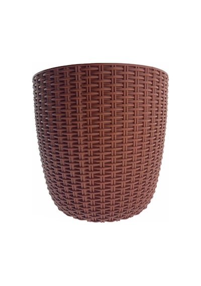 Bahçe Ve Balkon Rattan Desen Çiçek Saksısı
