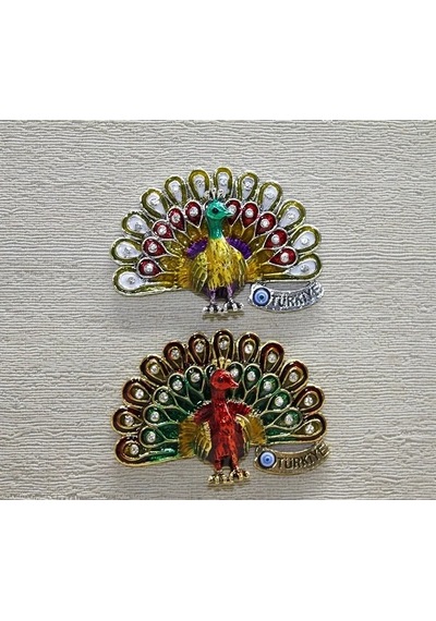 Just Cheap Store Swaroski Tavuskuşu Magnet Alk3852