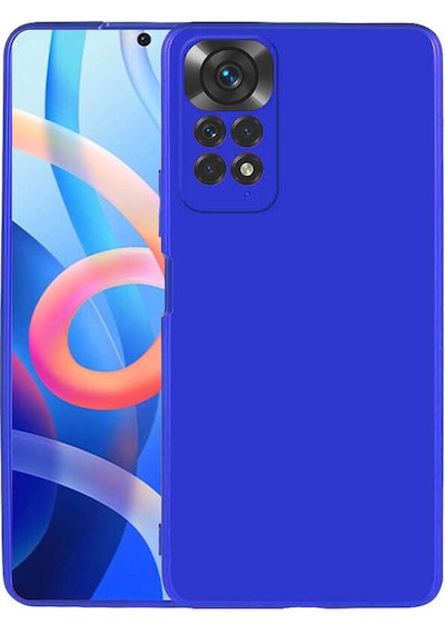 Ekılıf - Xiaomi Redmi Note 11 Global Uyumlu - Kılıf Mat Soft Premier Silikon Kapak - Saks Mavi