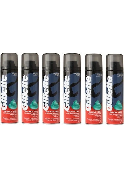 Gillette Tıraş Jeli Normal 6 x 200 ML