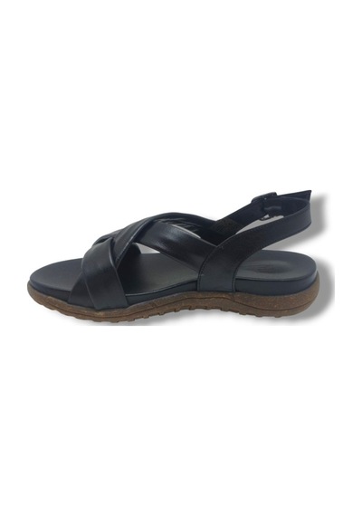Ellanor S-687-26 Hakiki Deri Çapraz Bant Anatomik Taban Kadın Sandalet Siyah Ellanor S-687-26 Hakiki Deri Çapraz Bant Anatomik Taban Kadın Sandalet Siyah