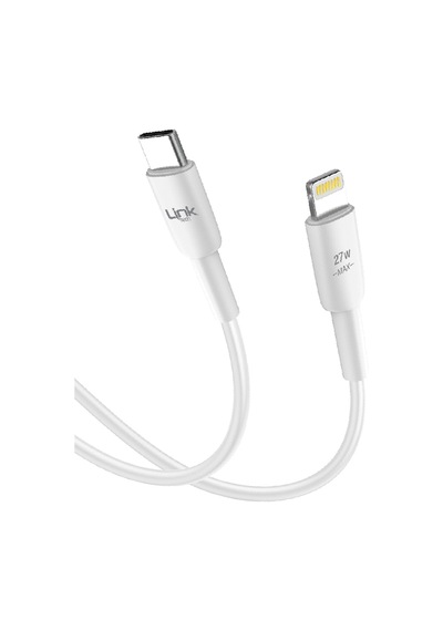 Linktech K603 Safe Type-C - Lightning 27W Hızlı Data ve Şarj Kablosu 3A 1mt