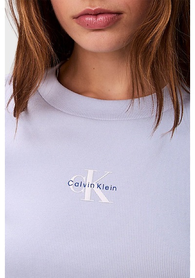 Calvin Klein Bayan T Shirt Lv047ab802 Tkf Mavi Mavi