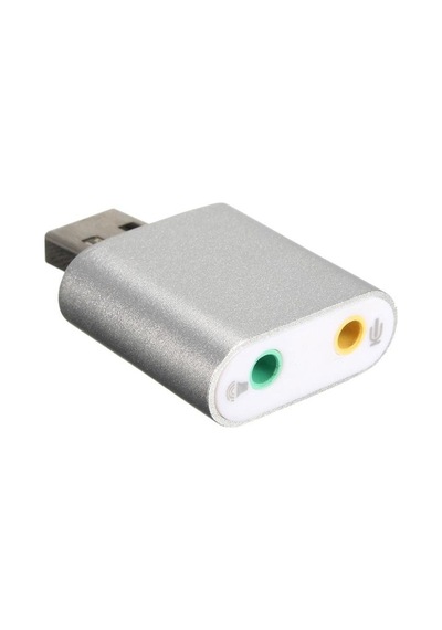 7.1 Mikrofon Destekli 7 Kanal Çift Girişli Harici USB Ses Kartı