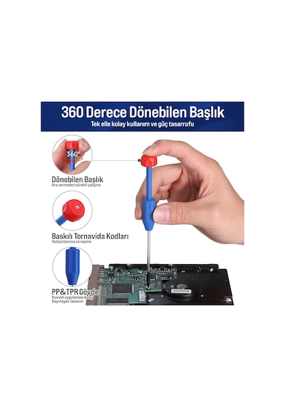 Workpro Wp200531 12 Parça Cr-v Elektronikçi Hassas Profesyonel O