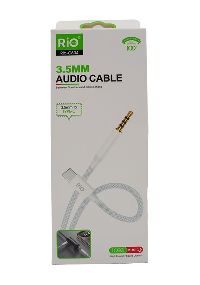 Rio Tech 3.5mm To Type-c Audio Kablo - Yüksek Ses Kalitesi