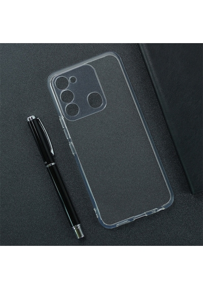 Noktaks - Tecno Uyumlu Tecno Spark 8c - Kılıf Şeffaf Soft Slim Fitt Süper Silikon Kapak T28109 Şeffaf