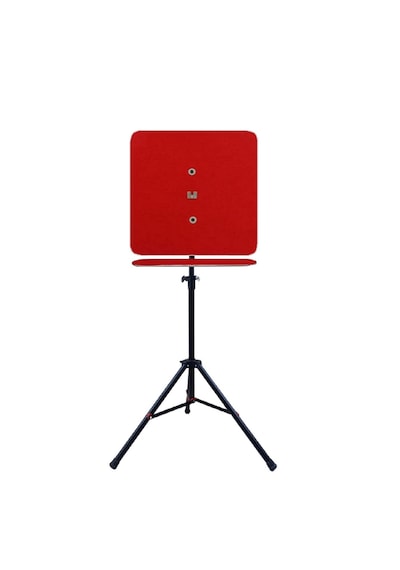 Raf Düzenekli Tripod Ayaklı Kare Dart Arkalık. Kırmızı