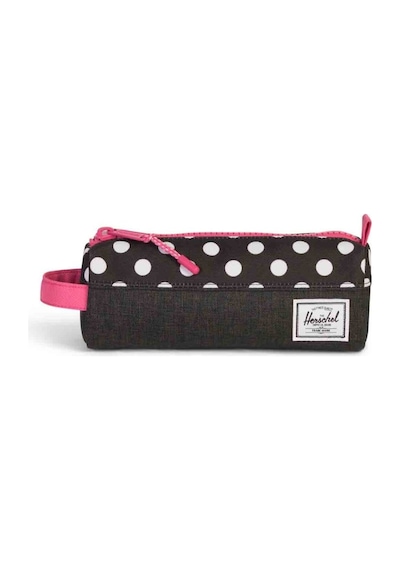 Herschel Settlement Case Black Crosshatch Pink Kalem Kutusu