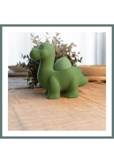 Bezos 3d Baskı Dinozor Yumurtalık - Sevimli Eggosaurus Yumurta Tutucu-yeşil Ventra