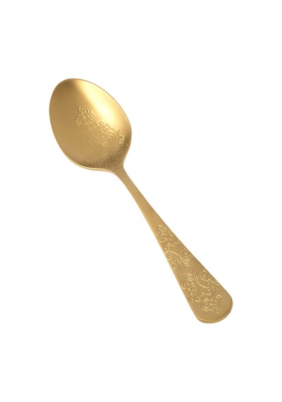 Jumbo Antique Titanyum Mat Gold 12 Kişilik 84 Parça Çatal Kaşık Bıçak Takımı Titanyum Mat Gold