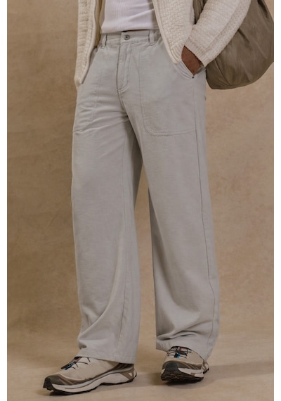 Tarz Cool Erkek Baggy Pantolon Geniş Paça Rahat Kesim Günlük Stil Gri
