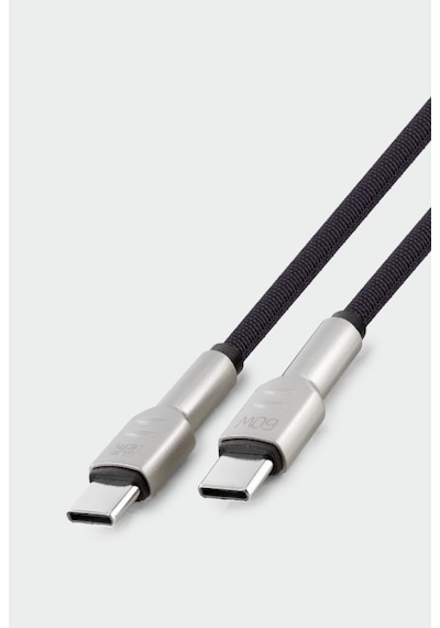 Subzero Cl43 60w Pd Type-c Type-c Metal Hasır Şarj Kablosu Şarj Data Kablosu