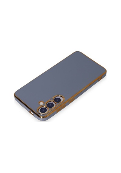 Samsung Galaxy  Uyumlu,  S24 Kılıf Volet Silikon - Mavi