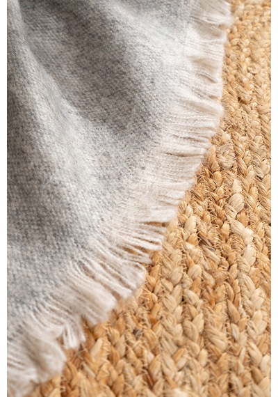 Scala Gri Tüylü Throw Battaniye 130x170 5072a Gri