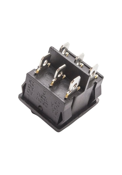 KCD4-602 ON-OFF Switch 6 Pin Siyah