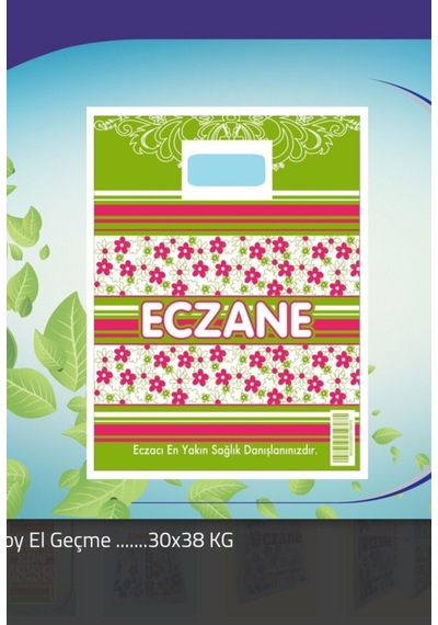 Eczane Poşeti Büyük Boy 30x38 N11.184
