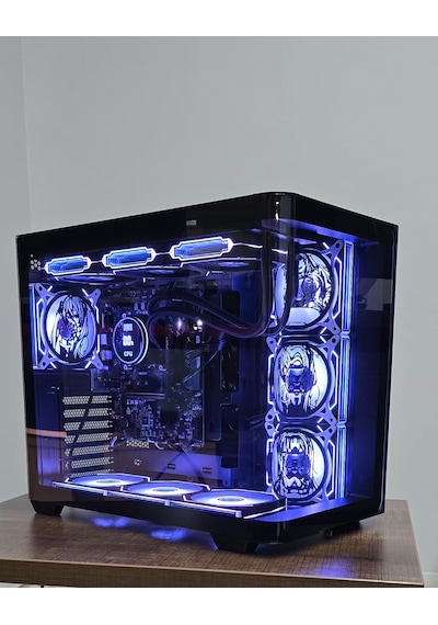 Anime Karakterli 7 Argb Fanlı 750w 80+ Powerlı Siyah Akvaryum Kasa