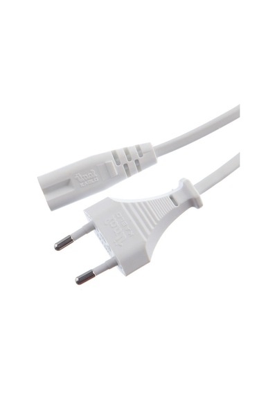 1.5M. 2X0.75Mm Teyp Fiş Ac Power Kablo Kaliteli Gri