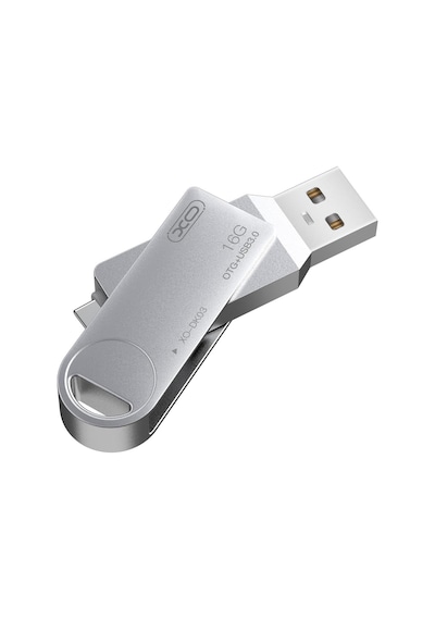 Dk03 Type-c Otg Usb Bellek, Yüksek Hızlı Okuma/yazma, Usb 3.0 Ve Type-c, Metal Alaşım, Döner Ta Standart