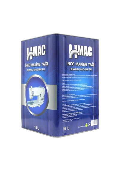 H-Mac İnce Makine Yağı Dikiş Makinesi Yağı 16 L