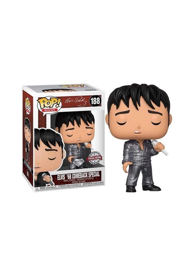 Funko Pop Rock Elvis Presley 1968 Comeback Special Diamond Collec