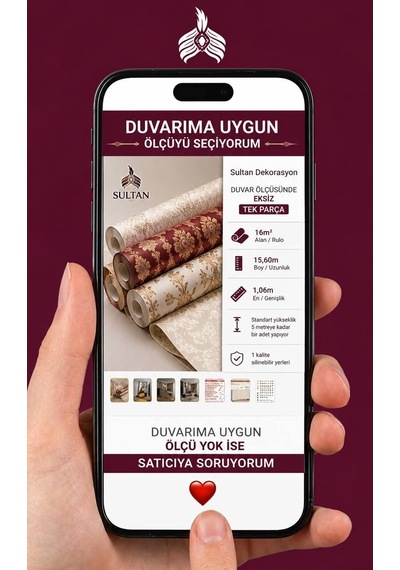 İthal 16m2 Duvar Kağıdı 3boyutlu Düz Desen Simli Silinebilir Mavi