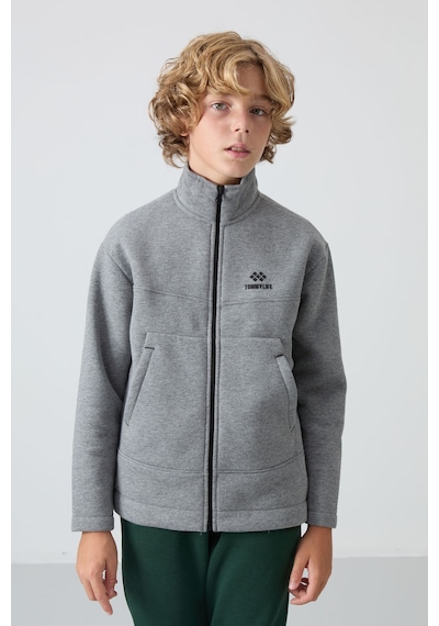 Tommylife Standart Fit 2li Paket Siyah-gri Melanj Erkek Çocuk Sweatshirt - 11245 Siyah - Gri