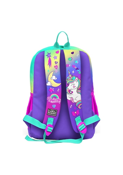 Coral High Kids Lavanta Su Yeşili Unicorn Desenli 3 Lü Okul Çanta Seti Set0123729