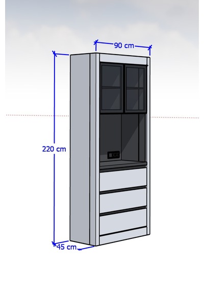 Nero Kahve Köşesi 90 Cm  Gri-karbon