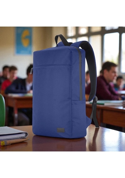 Classone Mila Pr-ek101 15,6' Su Geçirmez Kumaş Fermuar Okul Sırt Çantası Lacivert