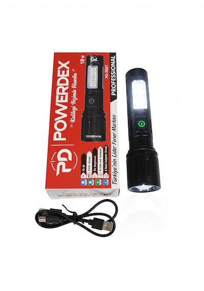 Powerdex El Feneri Mat Siyah